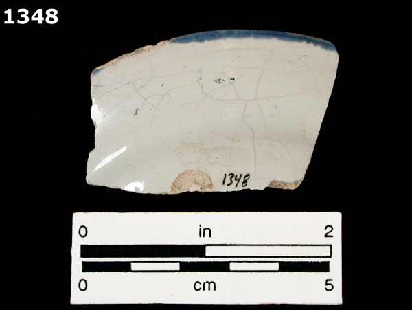 HUEJOTZINGO BLUE ON WHITE specimen 1348 rear view