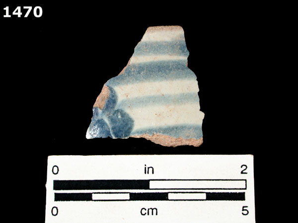 PUEBLA BLUE ON WHITE specimen 1470 front view