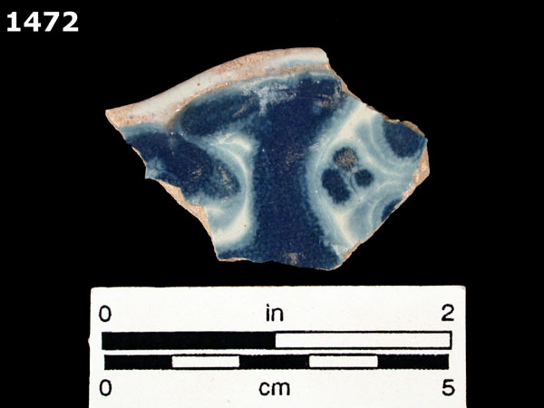 PUEBLA BLUE ON WHITE, LATE specimen 1472 