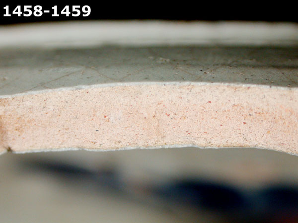 PUEBLA BLUE ON WHITE specimen 1458 side view