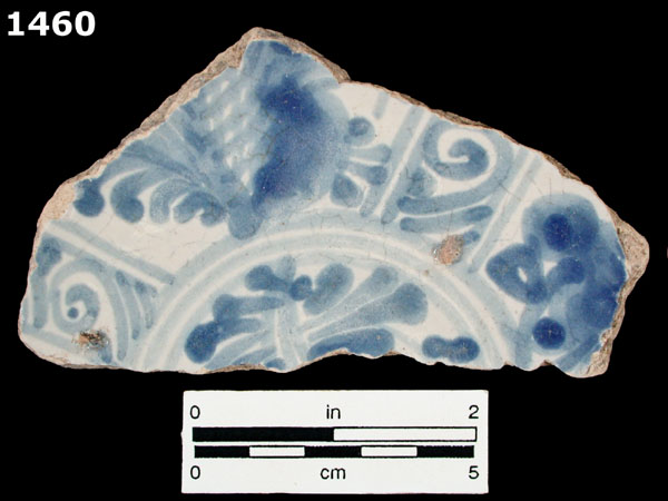 PUEBLA BLUE ON WHITE specimen 1460 