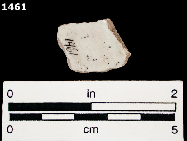 PUEBLA BLUE ON WHITE specimen 1461 rear view