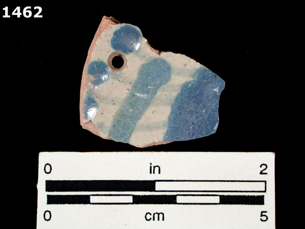 PUEBLA BLUE ON WHITE specimen 1462 front view
