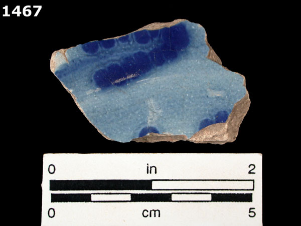 PUEBLA BLUE ON WHITE, BLUE WASH VARIANT specimen 1467 