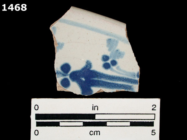 PUEBLA BLUE ON WHITE specimen 1468 front view