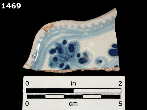 PUEBLA BLUE ON WHITE, LATE specimen 1469 