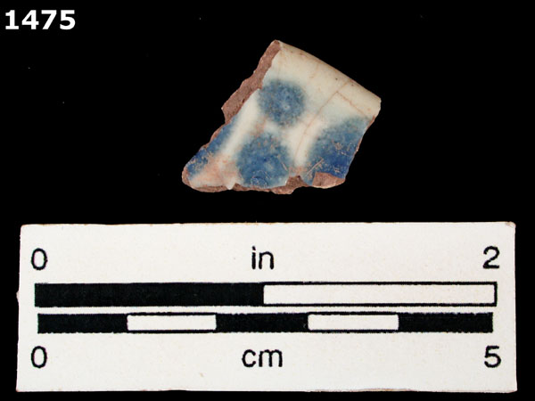 PUEBLA BLUE ON WHITE specimen 1475 