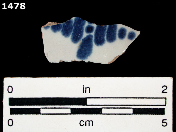 PUEBLA BLUE ON WHITE specimen 1478 
