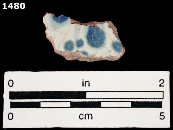 PUEBLA BLUE ON WHITE specimen 1480 
