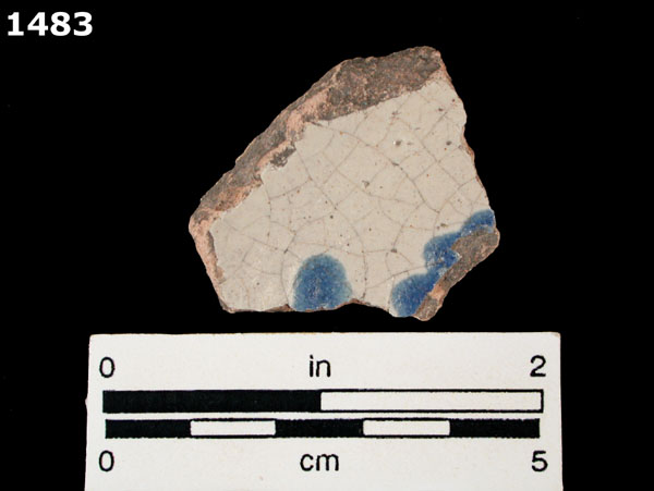 PUEBLA BLUE ON WHITE specimen 1483 front view