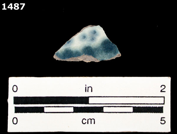 PUEBLA BLUE ON WHITE specimen 1487 