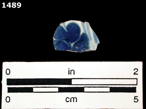 PUEBLA BLUE ON WHITE specimen 1489 front view