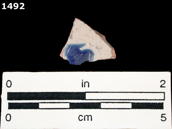 PUEBLA BLUE ON WHITE specimen 1492 front view