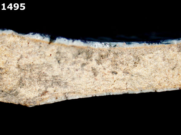 PUEBLA BLUE ON WHITE VARIANT WITH BLACK specimen 1495 side view