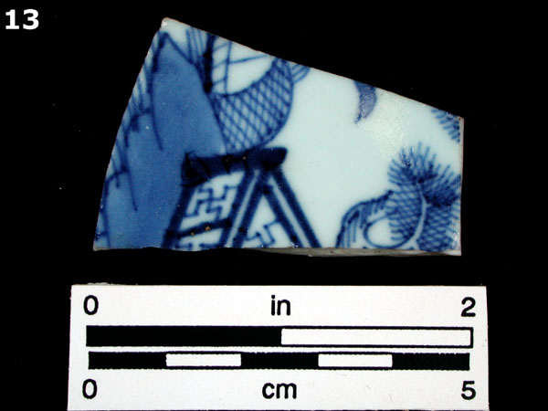 PORCELAIN, CH ING BLUE ON WHITE specimen 13 