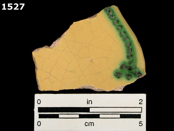 ESQUITLAN GREEN ON YELLOW specimen 1527 front view
