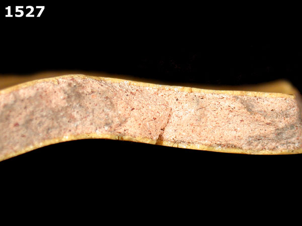 ESQUITLAN GREEN ON YELLOW specimen 1527 side view