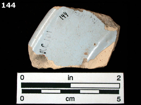 DELFTWARE, PLAIN specimen 144 rear view