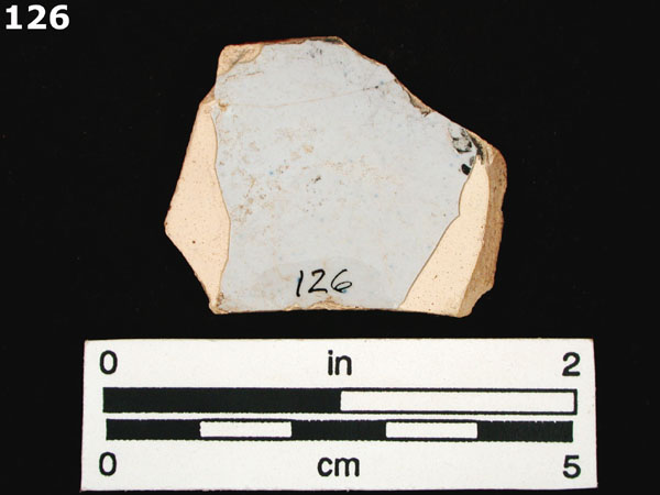 DELFTWARE, POLYCHROME specimen 126 rear view