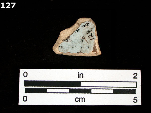 DELFTWARE, POLYCHROME specimen 127 rear view