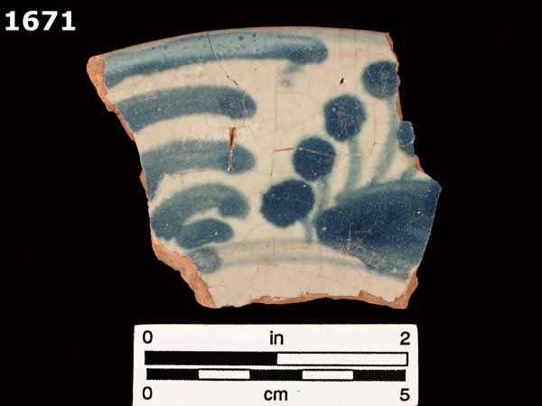 SAN LUIS BLUE ON WHITE specimen 1671 front view