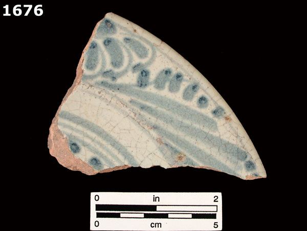 SAN LUIS BLUE ON WHITE specimen 1676 front view