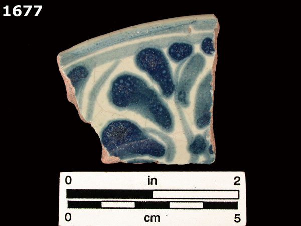 SAN LUIS BLUE ON WHITE specimen 1677 front view