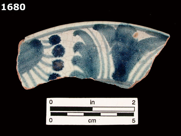 SAN LUIS BLUE ON WHITE specimen 1680 front view