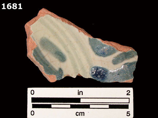 SAN LUIS BLUE ON WHITE specimen 1681 front view