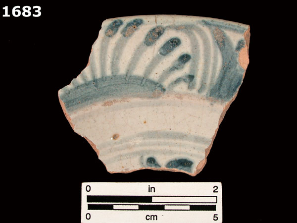 SAN LUIS BLUE ON WHITE specimen 1683 front view