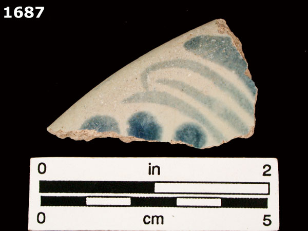 SAN LUIS BLUE ON WHITE specimen 1687 front view
