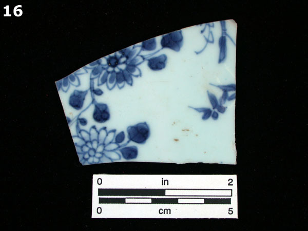 PORCELAIN, CH ING BLUE ON WHITE specimen 16 