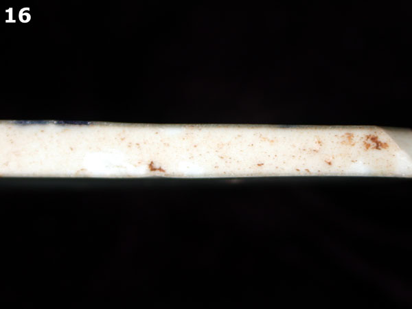 PORCELAIN, CH ING BLUE ON WHITE specimen 16 side view