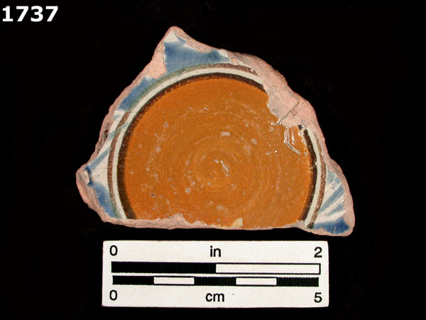 UNIDENTIFIED POLYCHROME MAJOLICA, MEXICO CITY TRADITION specimen 1737 