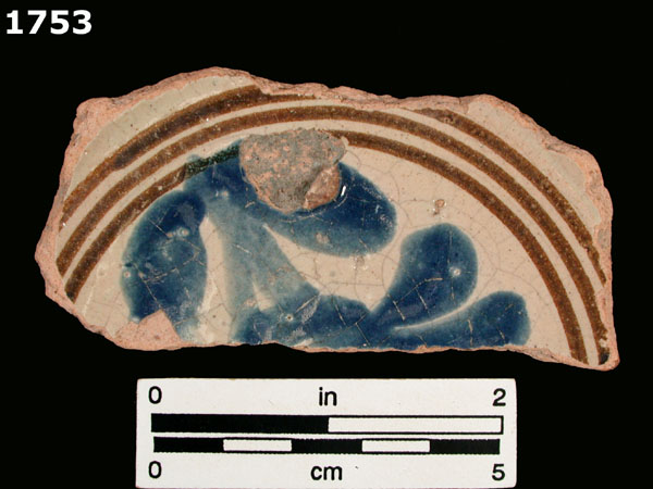 UNIDENTIFIED POLYCHROME MAJOLICA, MEXICO CITY TRADITION specimen 1753 