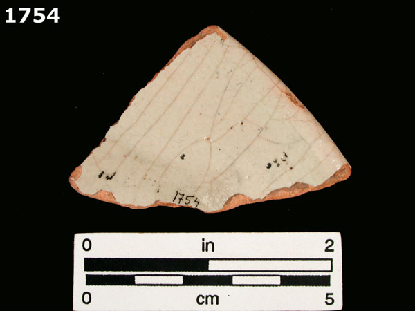 UNIDENTIFIED POLYCHROME MAJOLICA, MEXICO CITY TRADITION specimen 1754 rear view