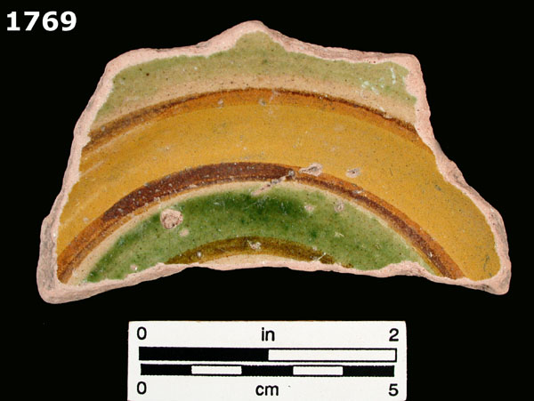 UNIDENTIFIED POLYCHROME MAJOLICA, MEXICO CITY TRADITION specimen 1769 front view