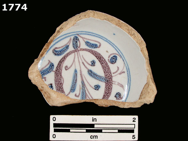 FAENZA POLYCHROME, COMPENDIARIO specimen 1774 front view
