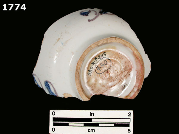 FAENZA POLYCHROME, COMPENDIARIO specimen 1774 rear view