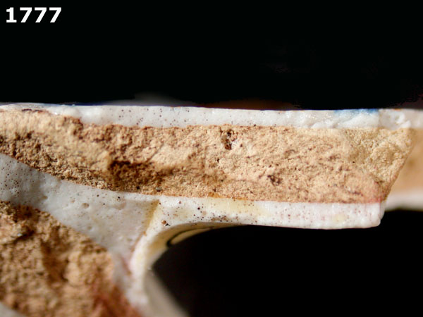 FAENZA POLYCHROME, COMPENDIARIO specimen 1777 side view