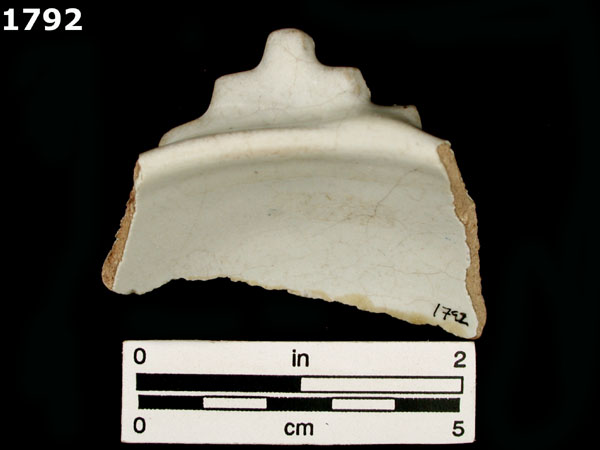 FAENZA WHITE specimen 1792 rear view
