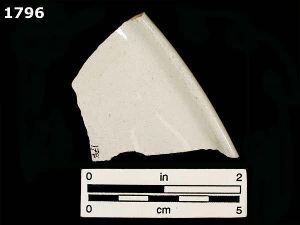 FAENZA WHITE specimen 1796 rear view