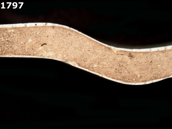 FAENZA WHITE specimen 1797 side view