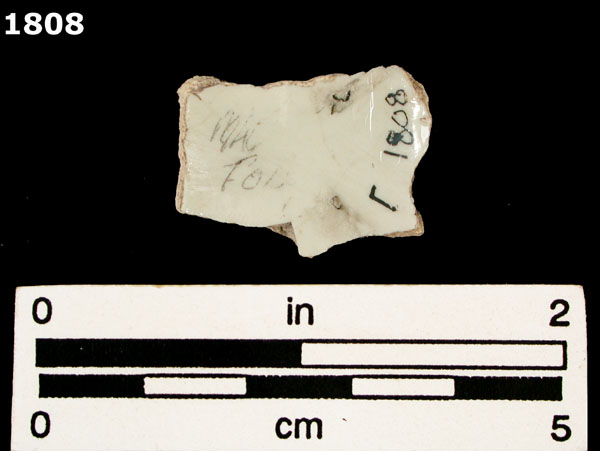 UNIDENTIFIED POLYCHROME MAJOLICA, MEXICO (19th CENTURY) specimen 1808 rear view