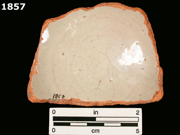 UNIDENTIFIED POLYCHROME MAJOLICA, MEXICO CITY TRADITION specimen 1857 rear view