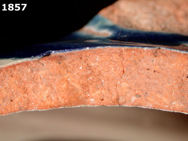 UNIDENTIFIED POLYCHROME MAJOLICA, MEXICO CITY TRADITION specimen 1857 side view