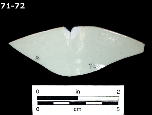 PORCELAIN, CANTON specimen 72 rear view