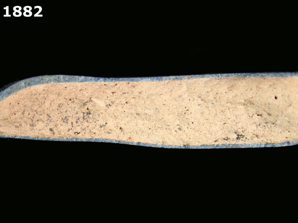 SEVILLA BLUE ON BLUE specimen 1882 side view