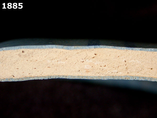 SEVILLA BLUE ON BLUE specimen 1885 side view