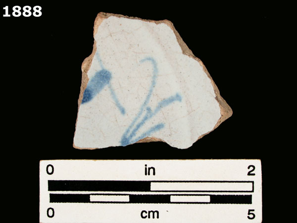 SEVILLA BLUE ON WHITE specimen 1888 front view